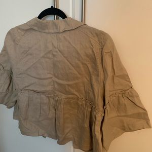 Sorry not pressed.. but vintage juicy cropped linen jacket